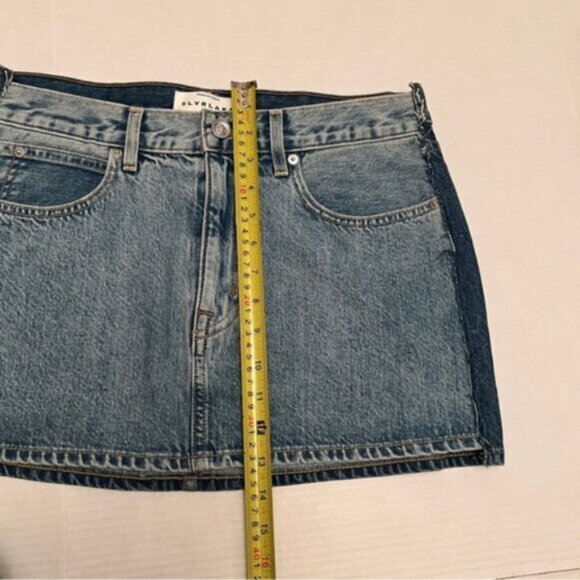 SLVRLAKE BNWOT Re-Worked Mini Skirt -Great Divide Sz 27 - Picture 7 of 12